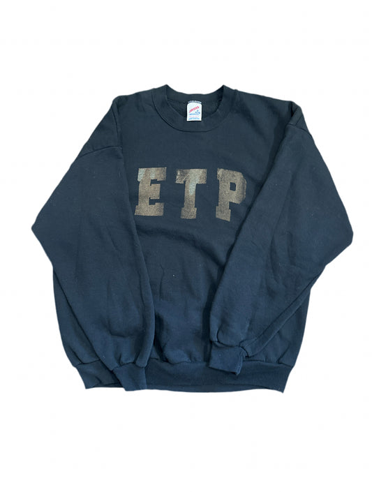 ETP Bold Print Bleach Logo Crewneck