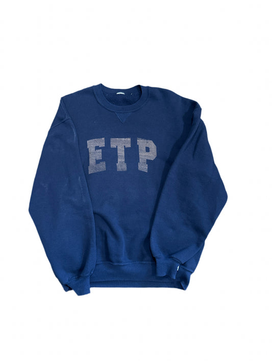 ETP Bold Print Bleach Logo Crewneck